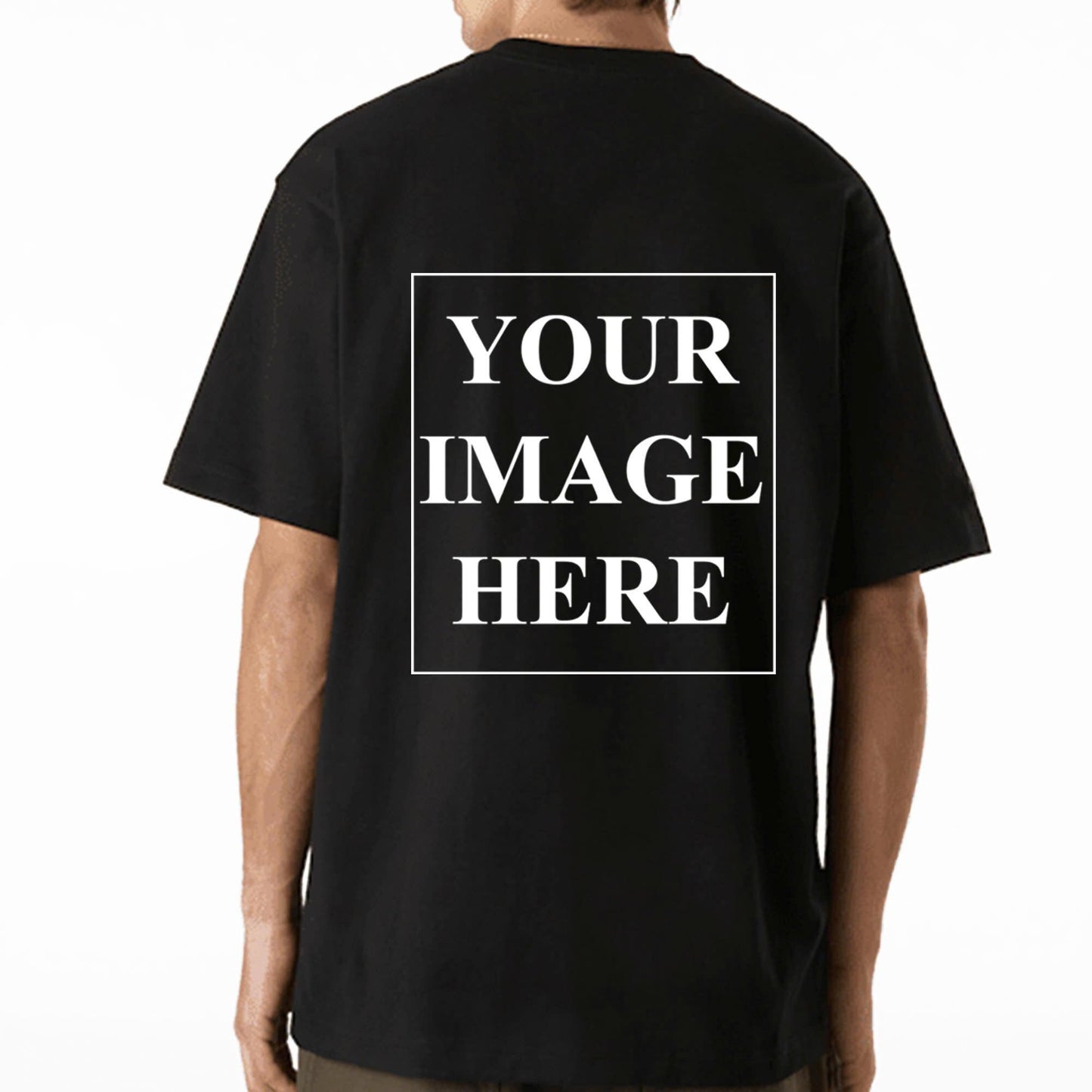 Custom Heavyweight Cotton T-Shirt – Personalized Back Design