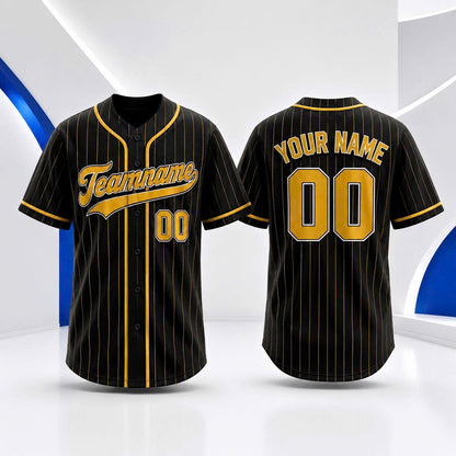 Custom Pinstripe Baseball Jersey, Personalized Team Name & Number, Men Women Kids Toddler