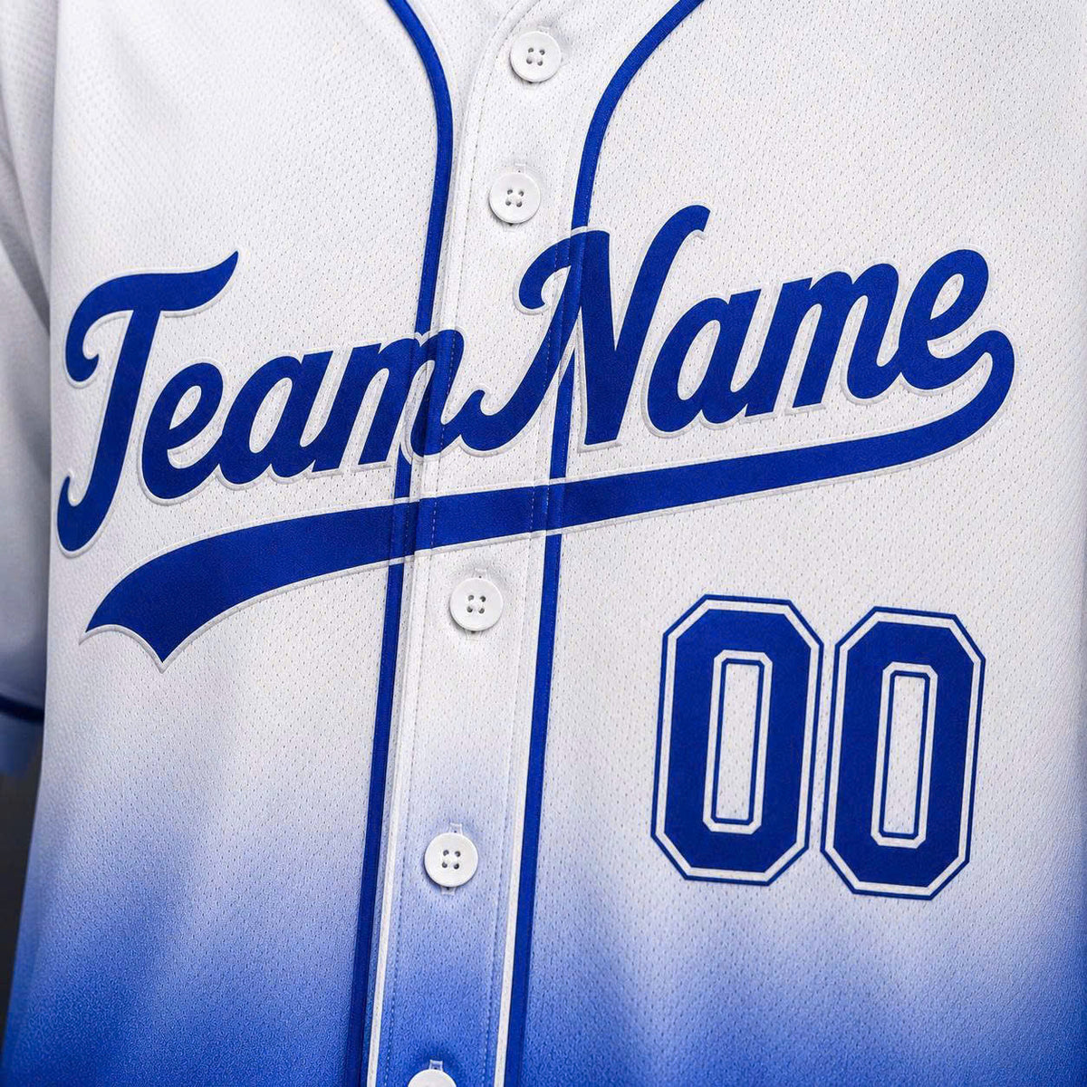 Custom Baseball Jersey, Personalized Name & Number, Ombre Team Uniform, Men Women Youth