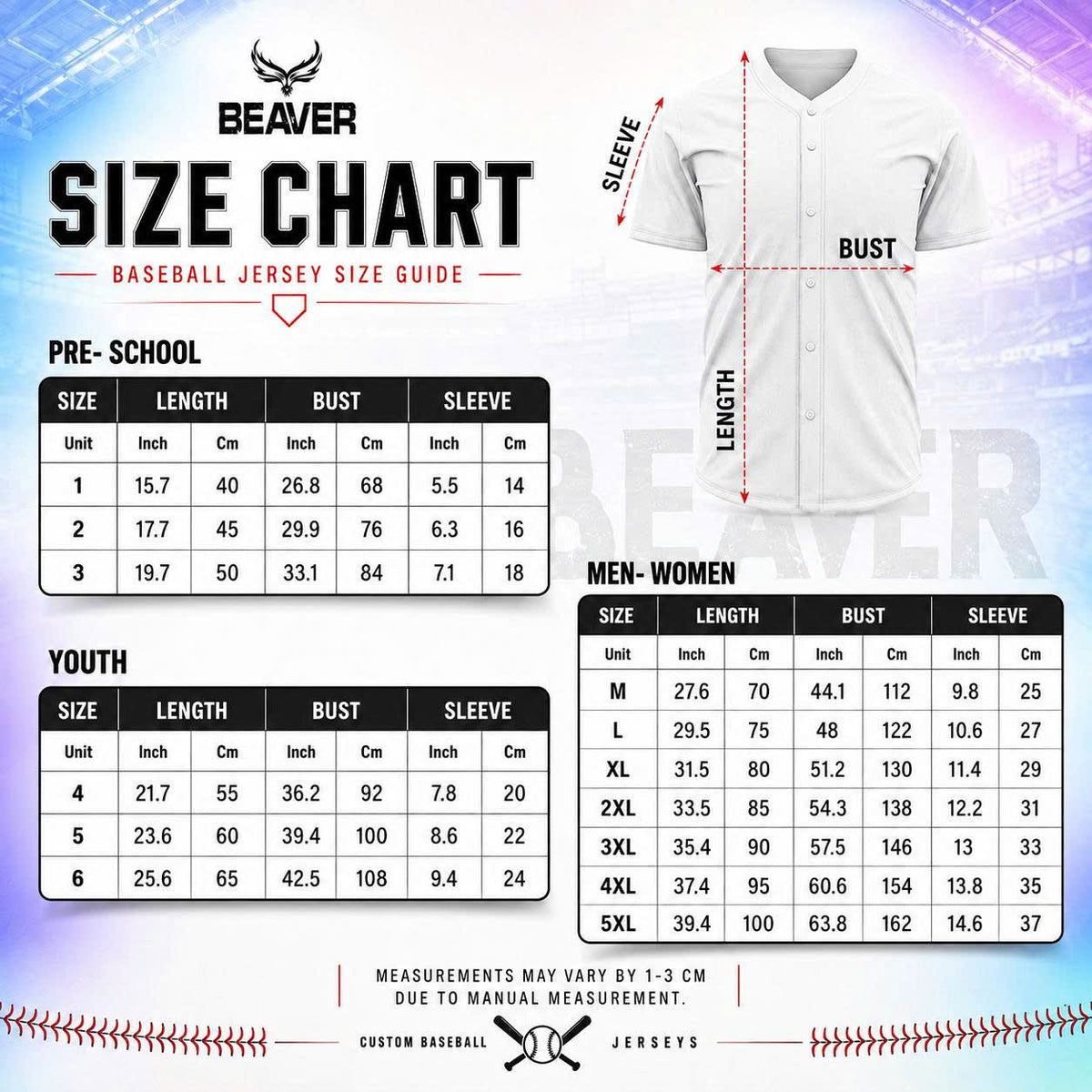 Custom Baseball Jersey, Personalized Name & Number, Ombre Team Uniform, Men Women Youth