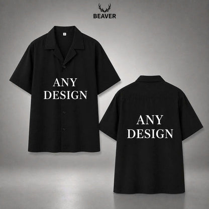 Any Design Halloween Button Up Shirt, Personalized Photo Artwork, Unique Unisex Gift