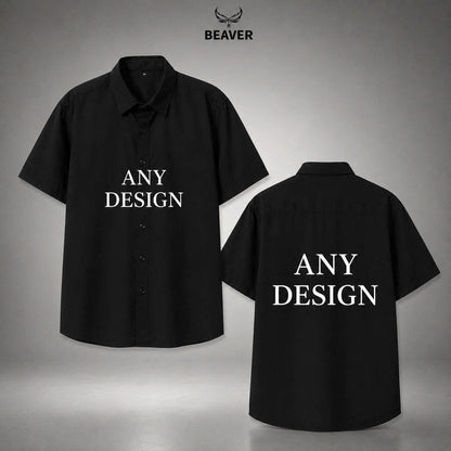 Any Design Halloween Button Up Shirt, Personalized Photo Artwork, Unique Unisex Gift