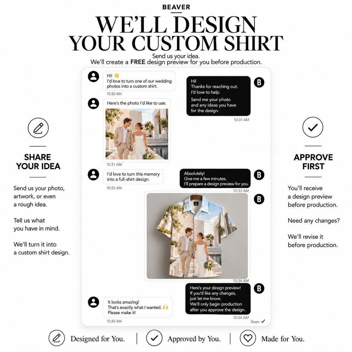 Custom Button Up Shirt, Any Design, Personalized Photo Artwork, Full Print, Unique Personalized Gift
