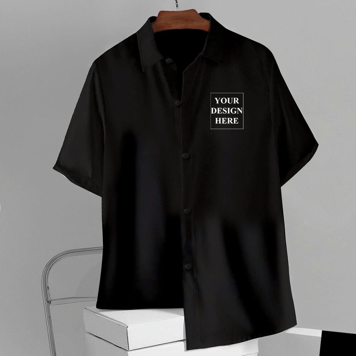 Custom Button-Up Shirt – Personalized Design, Unisex Vacation Wear