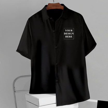 Custom Button-Up Shirt – Personalized Design, Unisex Vacation Wear