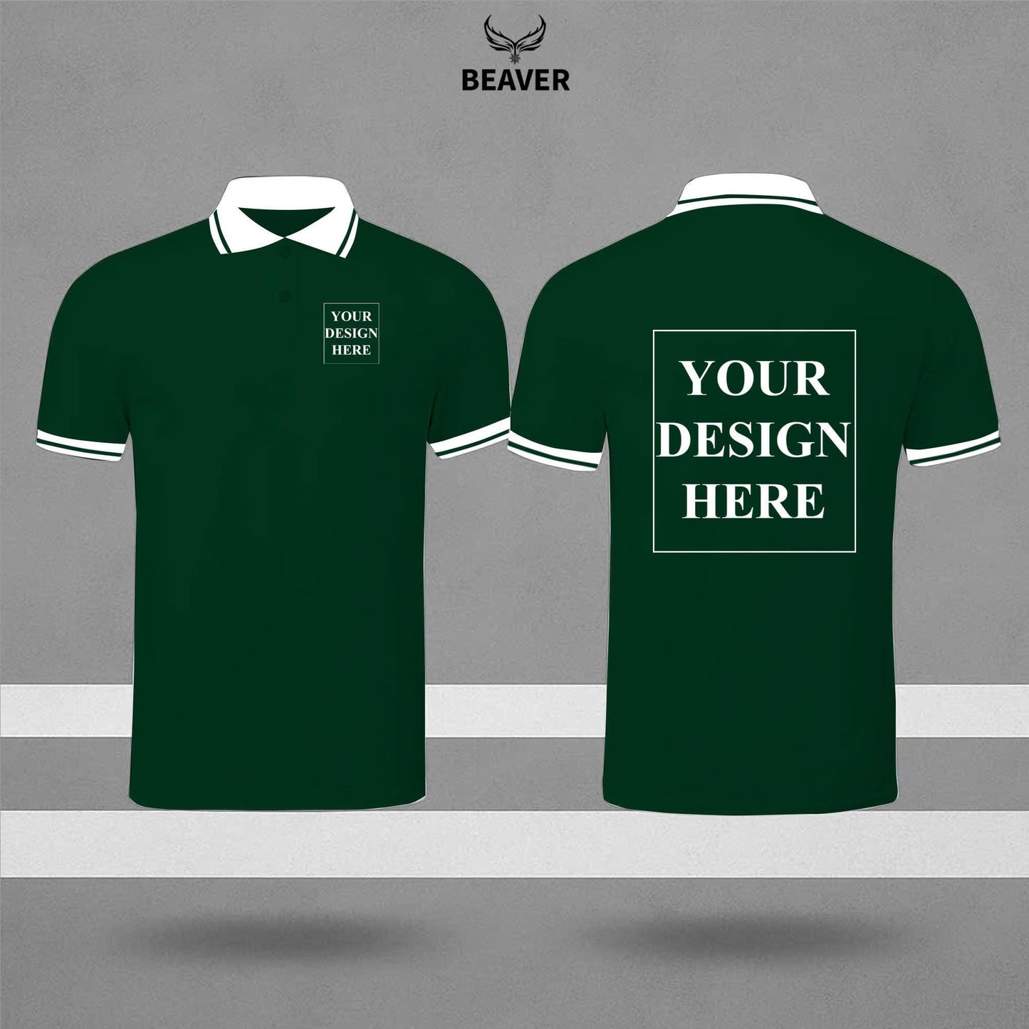 Custom Logo Polo Shirt – Personalized Work Uniform, Unisex Design