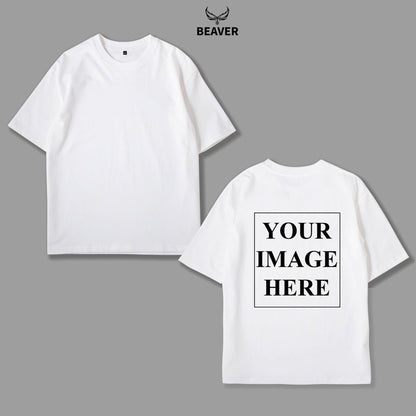 Custom Heavyweight Cotton T-Shirt – Personalized Back Design