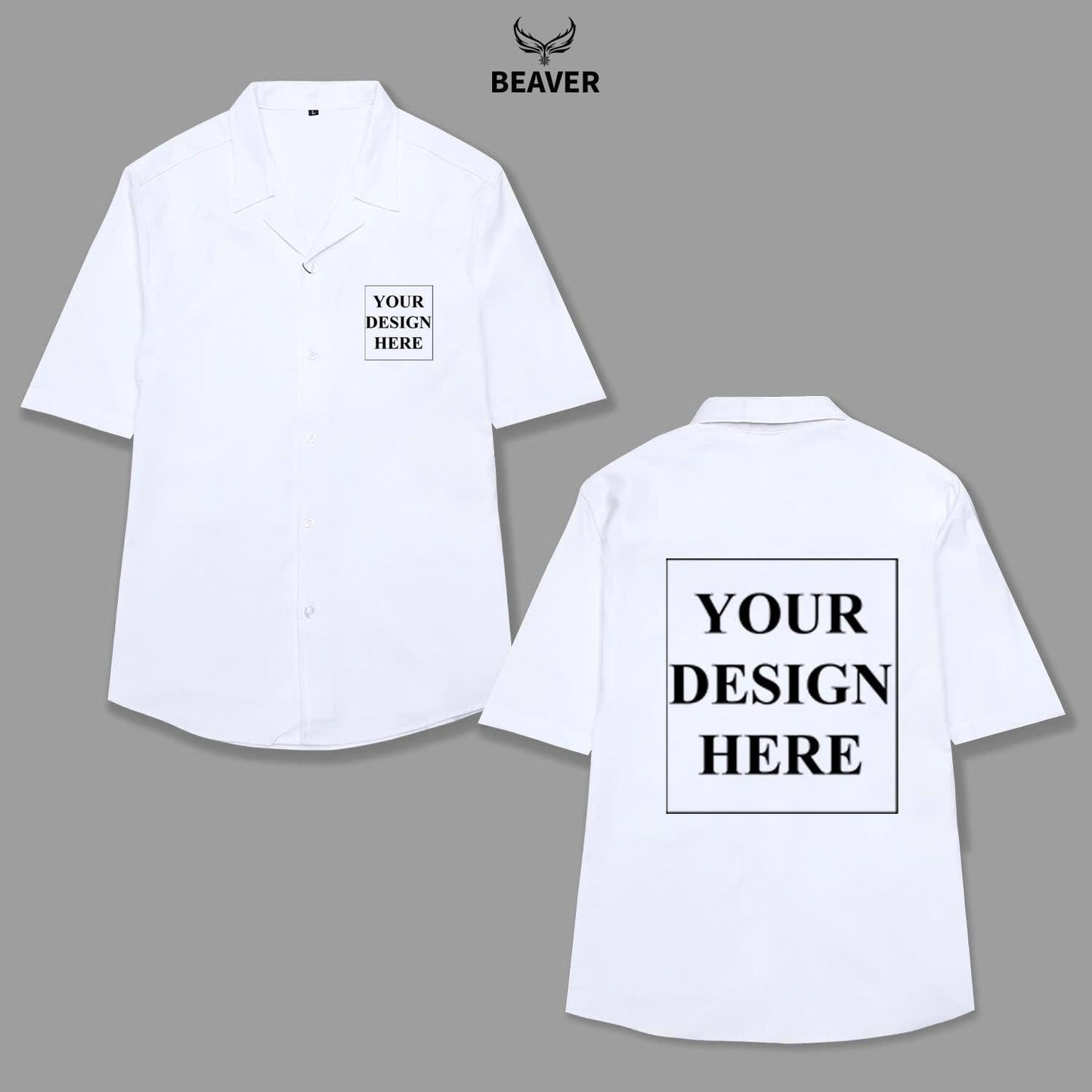 Custom Button Up Shirt – Personalized Design, Unisex Vacation Shirt