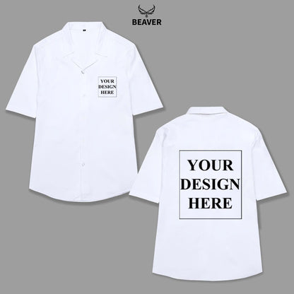 Custom Button Up Shirt – Personalized Design, Unisex Vacation Shirt