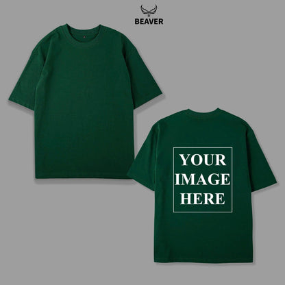 Custom Heavyweight Cotton T-Shirt – Personalized Back Design