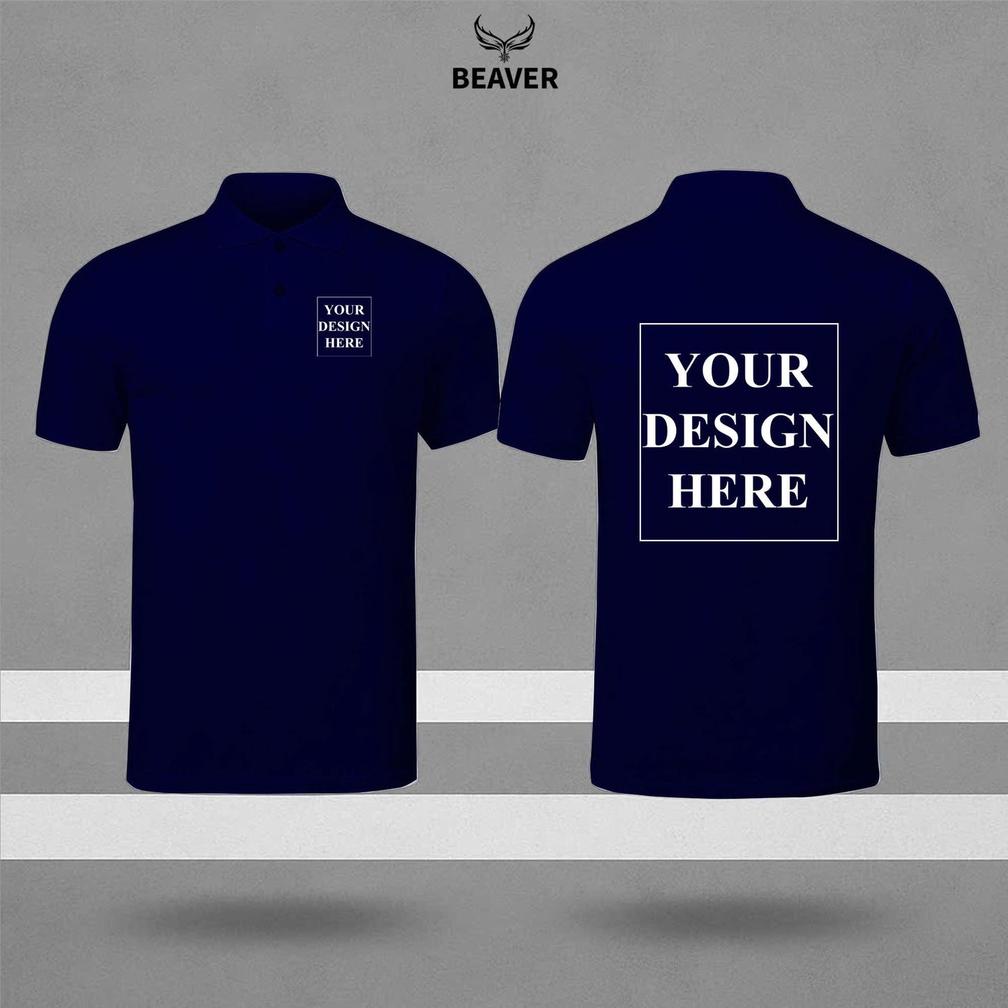 Custom Logo Polo Shirt – Personalized Work Uniform, Unisex Design
