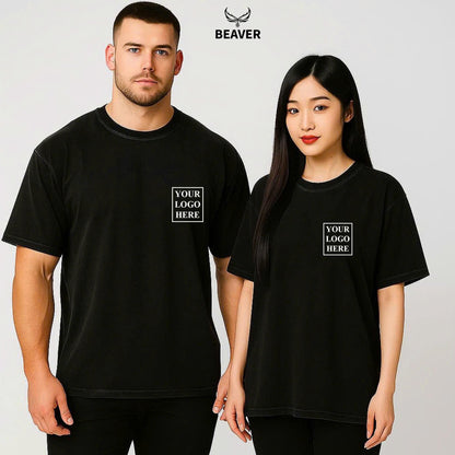 Custom Heavyweight Cotton T-Shirt – Personalized Unisex Tee