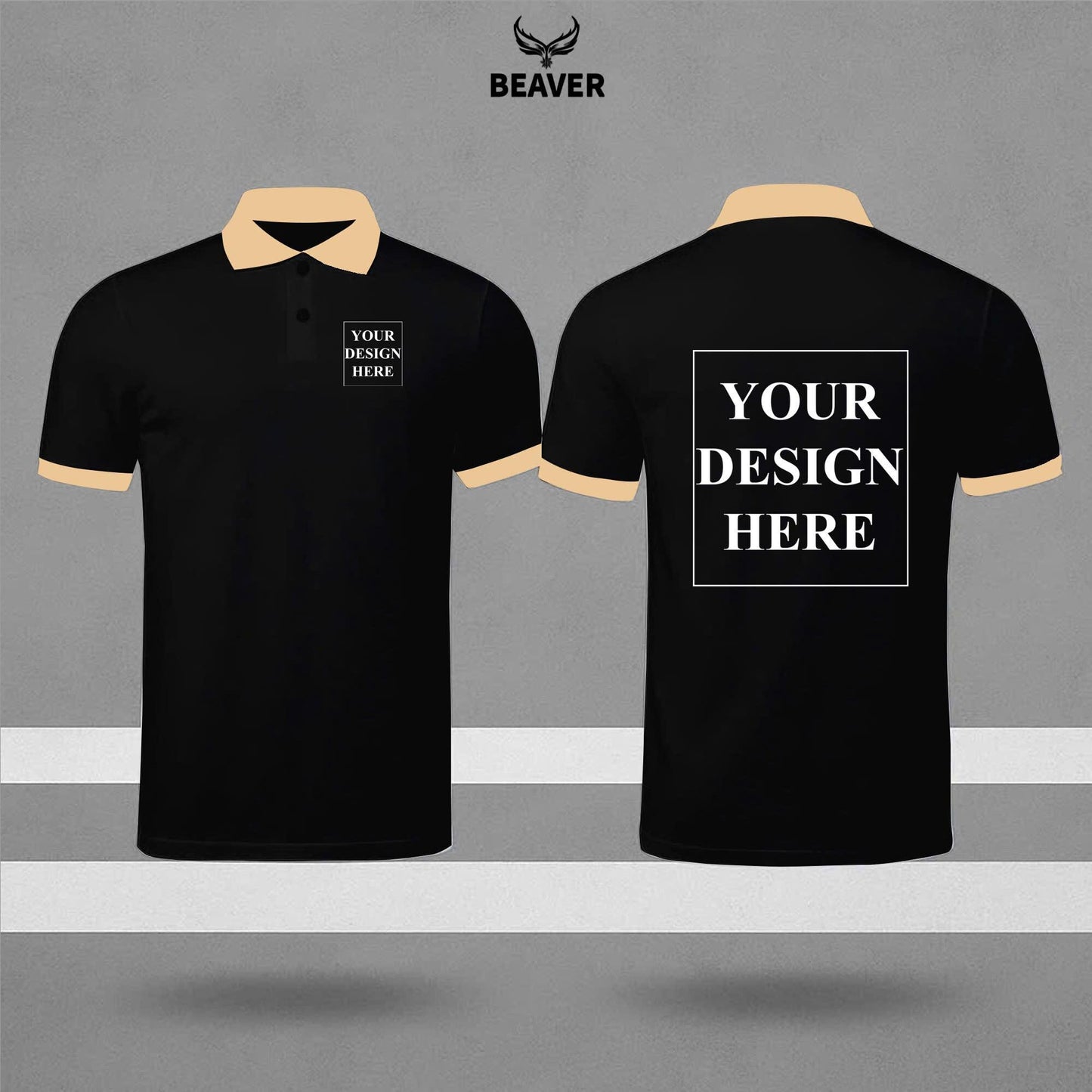 Custom Logo Polo Shirt – Personalized Work Uniform, Unisex Design