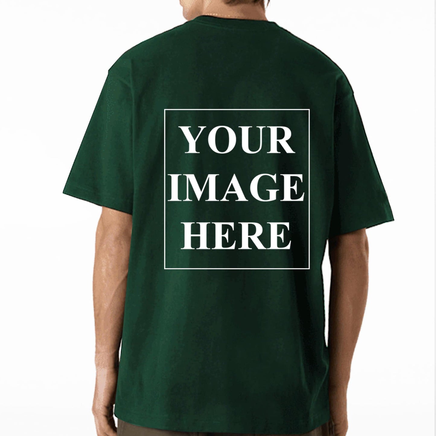 Custom Heavyweight Cotton T-Shirt – Personalized Back Design