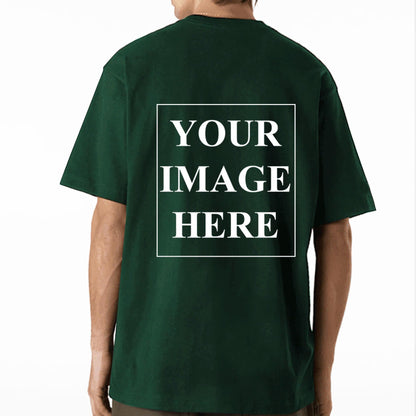 Custom Heavyweight Cotton T-Shirt – Personalized Back Design
