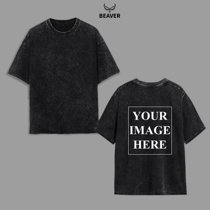 Custom Heavyweight Cotton T-Shirt – Personalized Back Design