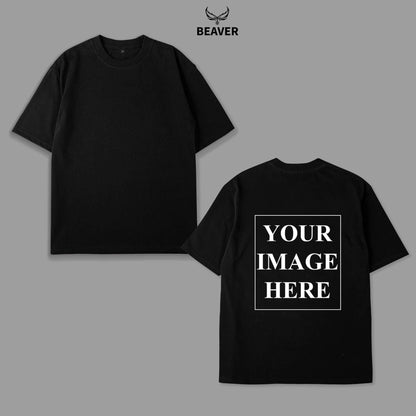 Custom Heavyweight Cotton T-Shirt – Personalized Back Design