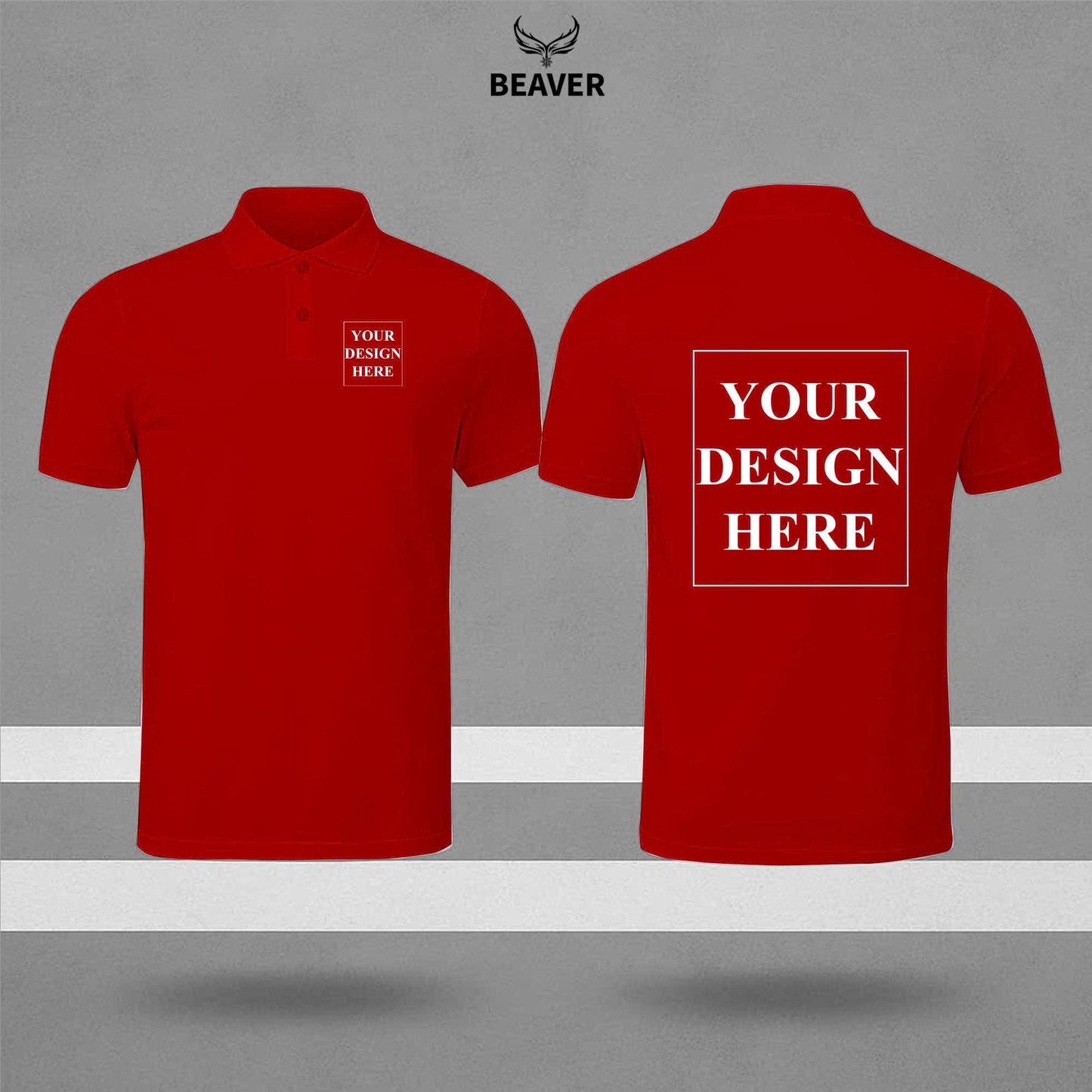 Custom Logo Polo Shirt – Personalized Work Uniform, Unisex Design