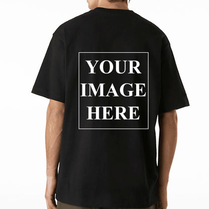 Custom Heavyweight Cotton T-Shirt – Personalized Back Design