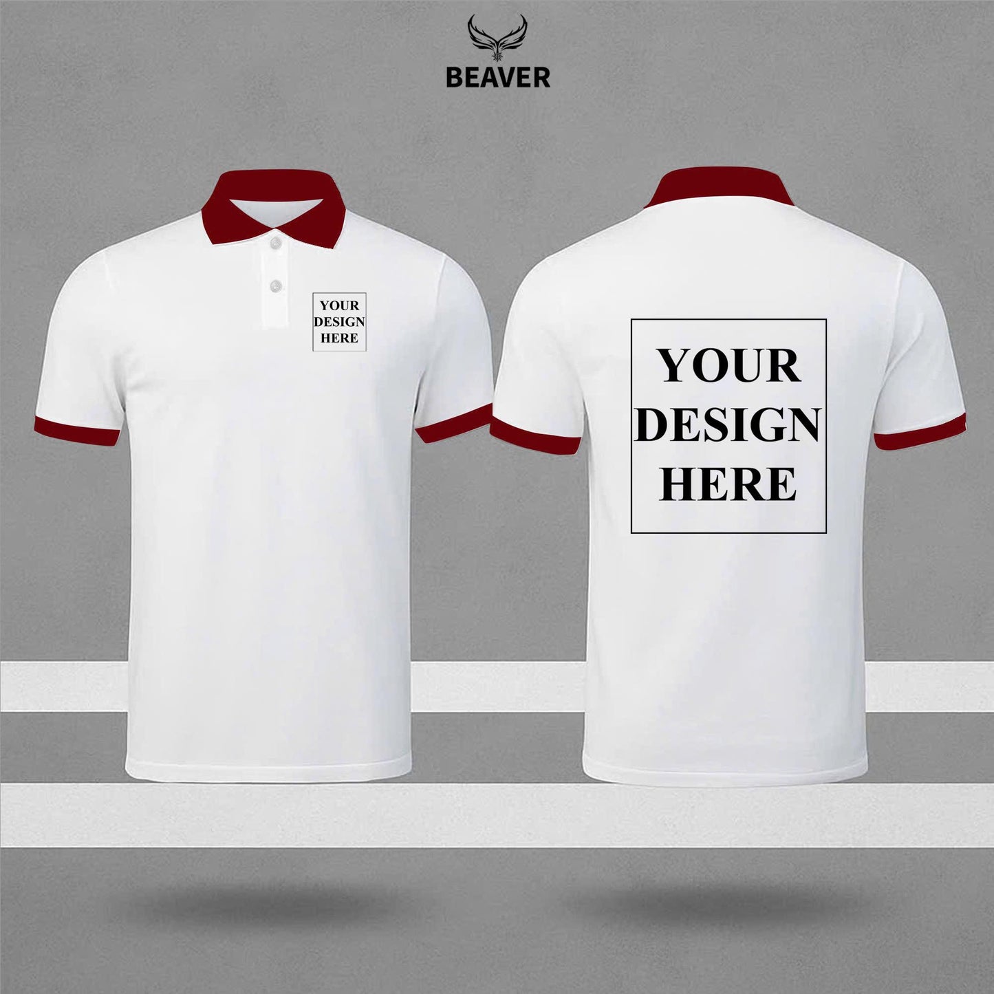 Custom Logo Polo Shirt – Personalized Work Uniform, Unisex Design