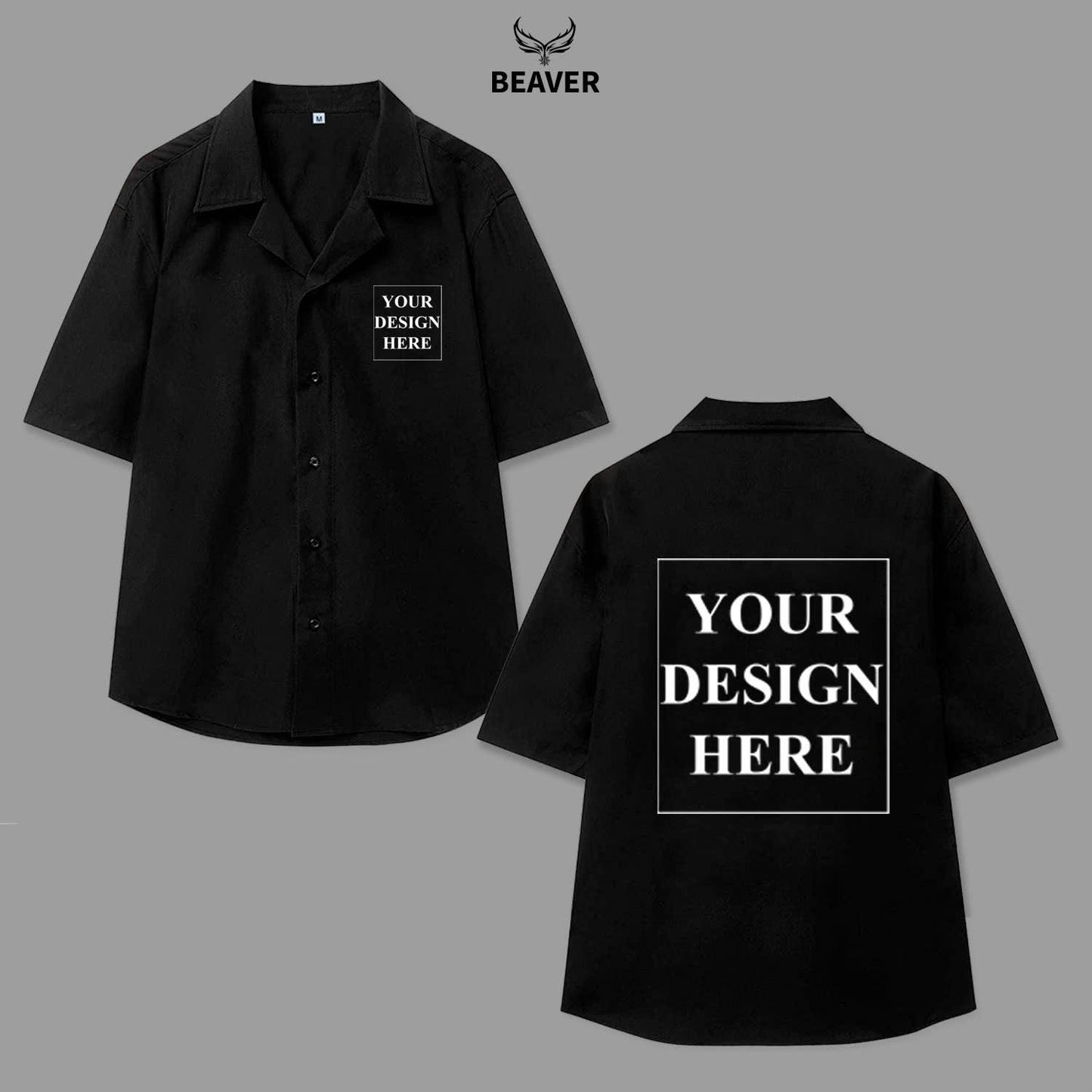 Custom Button Up Shirt – Personalized Design, Unisex Vacation Shirt