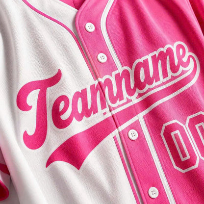 Custom Ombre Baseball Jersey, Personalized Name & Number, Mix Match Colors, Team Uniform