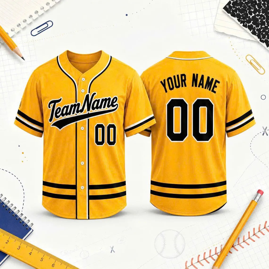 Custom Baseball Jersey, Personalized Teacher Shirt, Back to School Gift, Name & Number