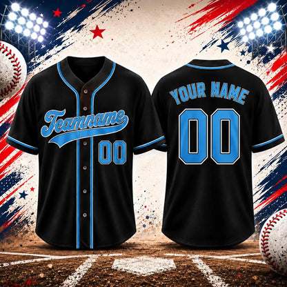 Custom Baseball Jersey, Personalized Name & Number, Team Uniform, Choose Your Colors, Sports Gift