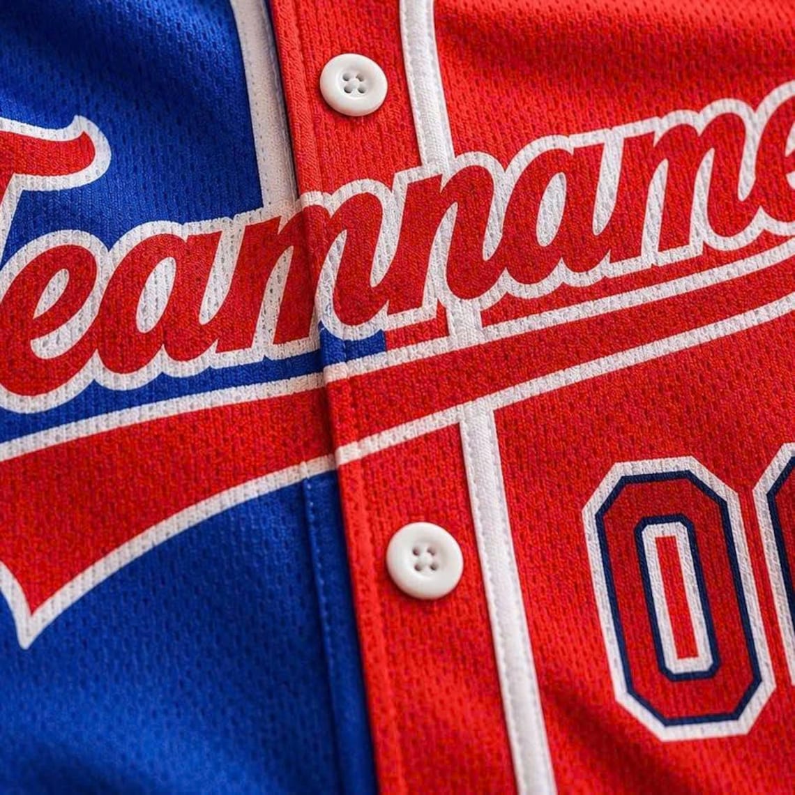Custom Ombre Baseball Jersey, Personalized Name & Number, Mix Match Colors, Team Uniform