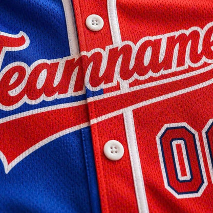 Custom Ombre Baseball Jersey, Personalized Name & Number, Mix Match Colors, Team Uniform