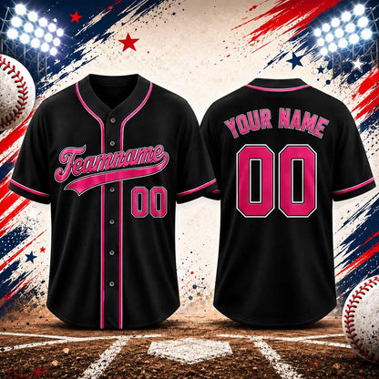 Custom Baseball Jersey, Personalized Name & Number, Team Uniform, Choose Your Colors, Sports Gift