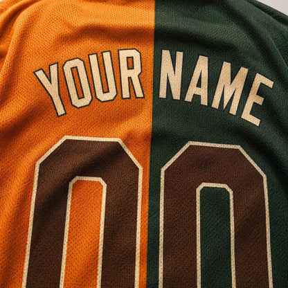 Custom Fall Baseball Jersey, Personalized Name & Number, Autumn Sports Shirt, Team Gift
