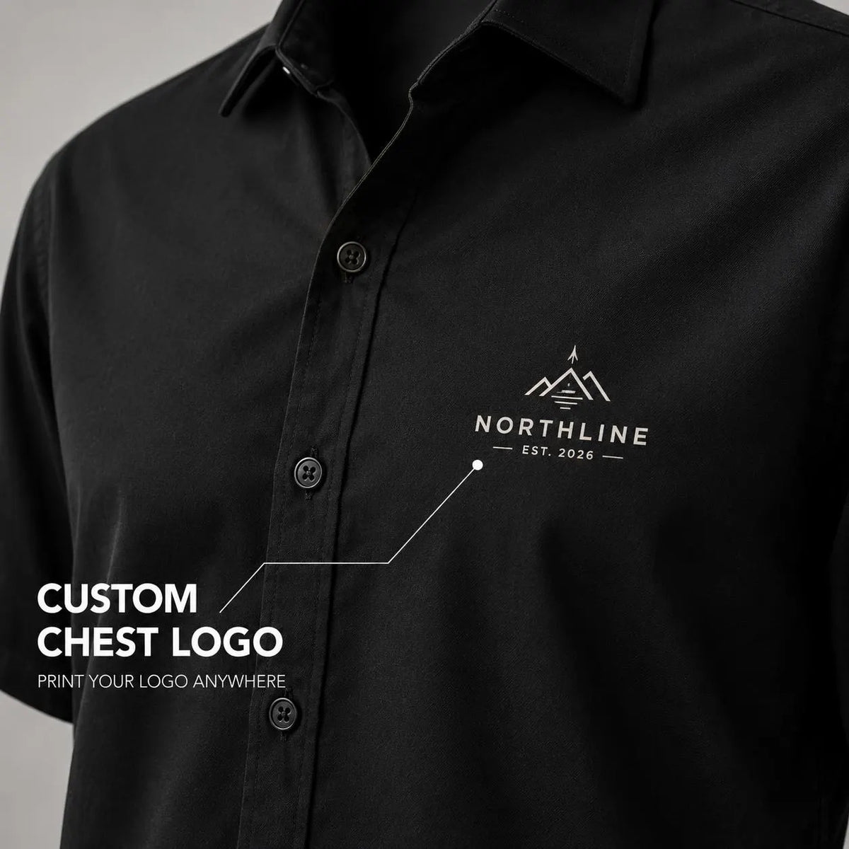 Custom Button-Up Shirt – Personalized Design, Unisex Short Sleeve